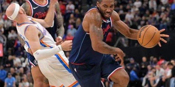 b体育-一边倒！快船落后卫冕冠军20分：全队三分哑火，伦纳德15分苦撑